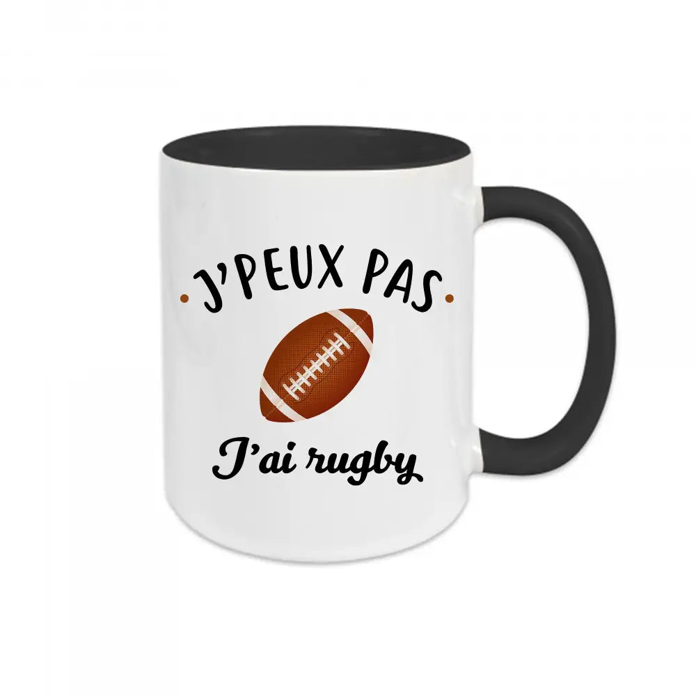 Mug céramique J'peux pas j'ai rugby