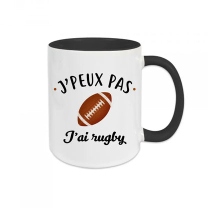 Mug céramique J'peux pas j'ai rugby