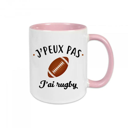 Mug céramique J'peux pas j'ai rugby