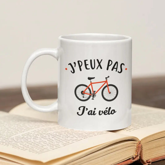 Mug céramique J'peux pas j'ai vélo