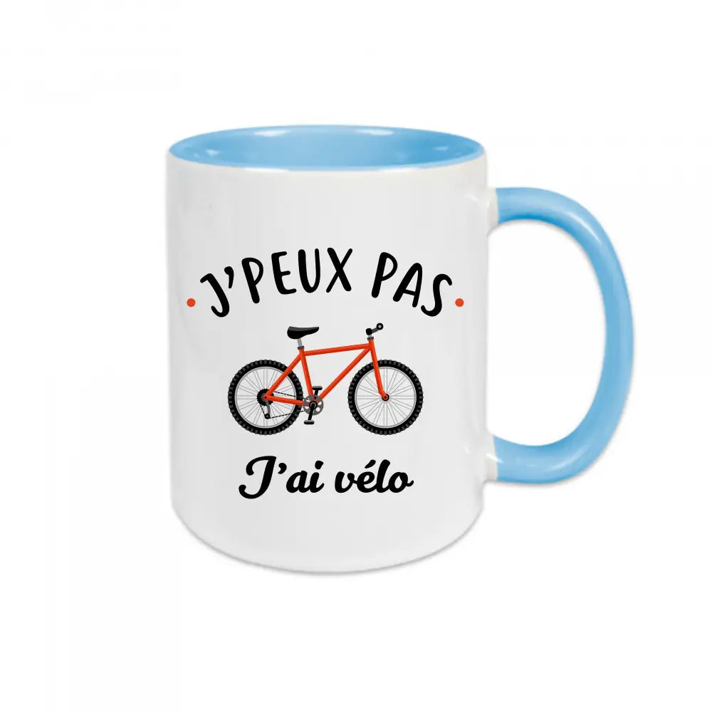 Mug céramique J'peux pas j'ai vélo