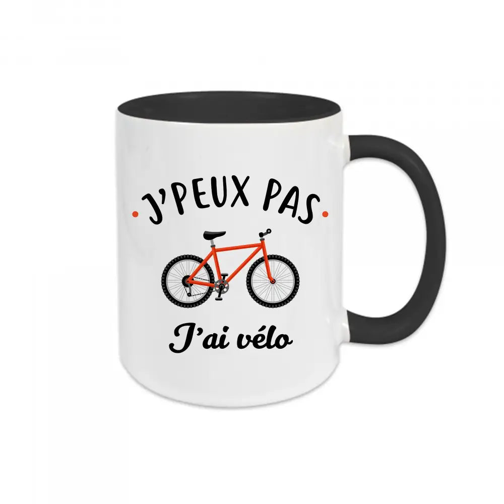 Mug céramique J'peux pas j'ai vélo