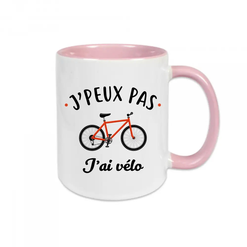 Mug céramique J'peux pas j'ai vélo