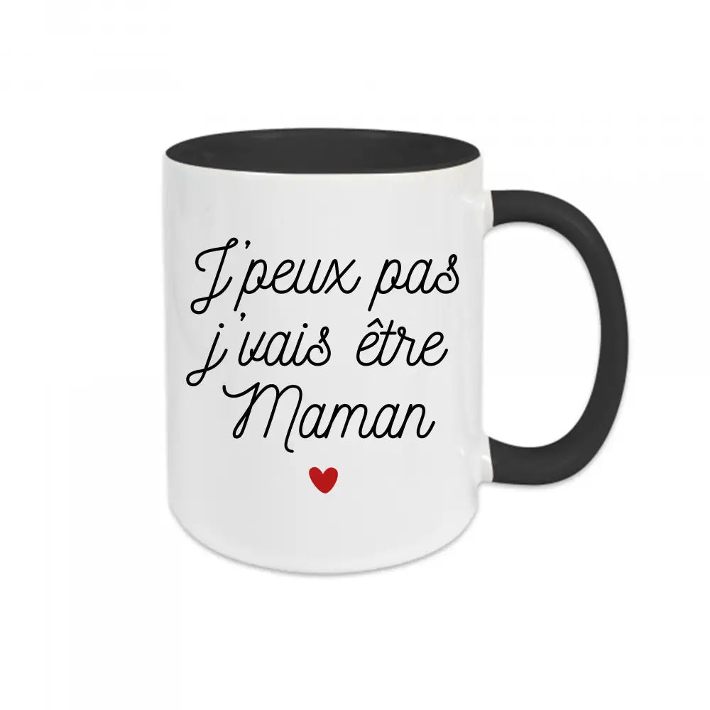 Mug céramique J'peux pas je vais être maman Encre et Créations
