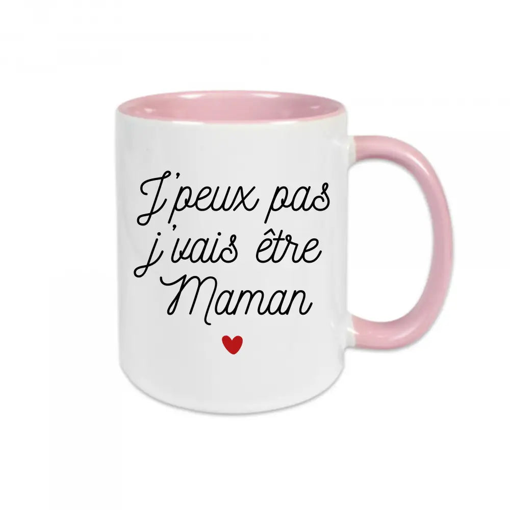 Mug céramique J'peux pas je vais être maman Encre et Créations