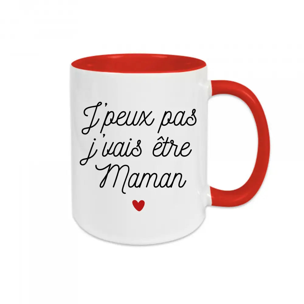 Mug céramique J'peux pas je vais être maman Encre et Créations