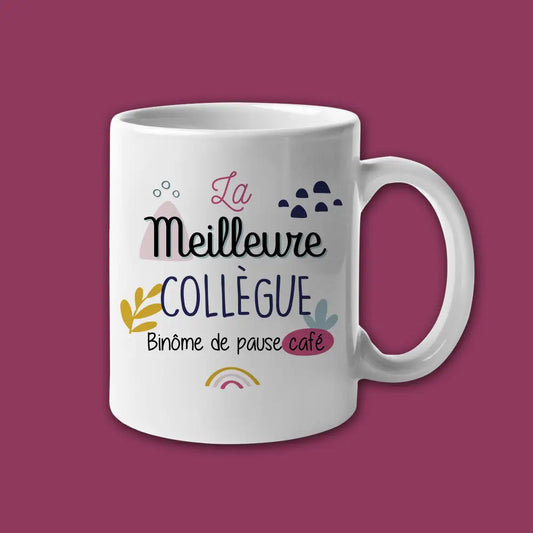 Mug céramique La meilleure collègue binôme de pause café