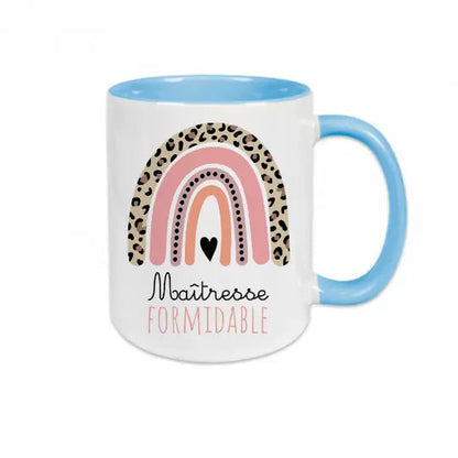 Mug céramique - Maîtresse formidable - Bleu - Mugs