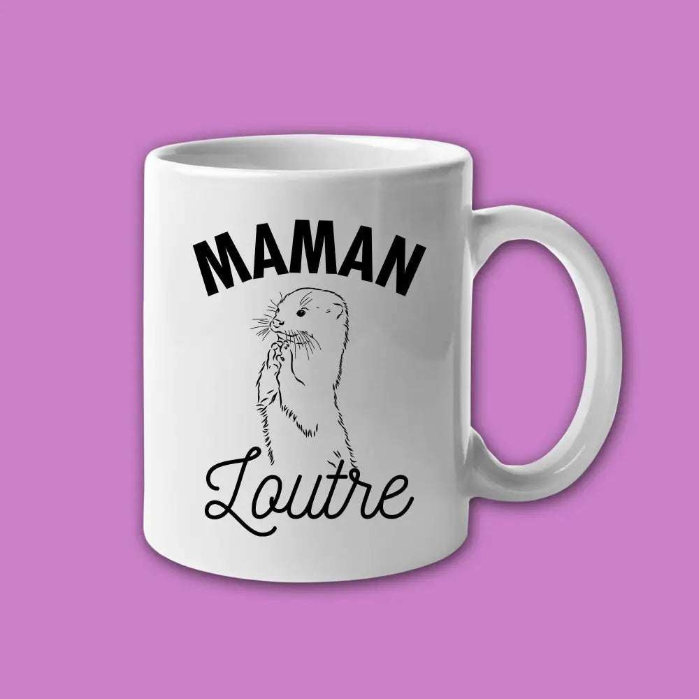 Mug céramique Maman loutre
