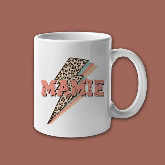 Mug céramique Mamie Léopard