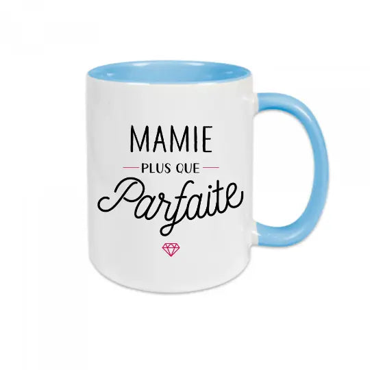 Mug céramique - Mamie plus que parfaite - Bleu - Mugs