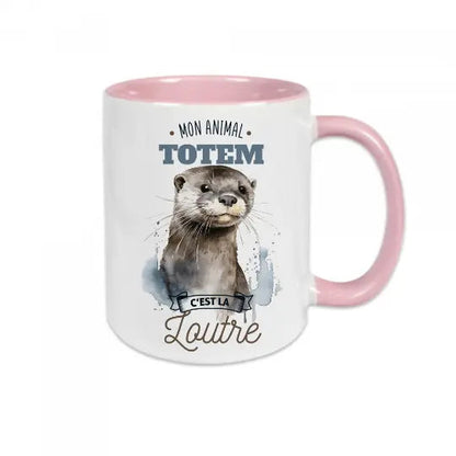 Mug céramique - Mon animal totem c’est la loutre - Mugs