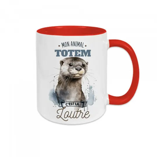 Mug céramique - Mon animal totem c’est la loutre - Mugs