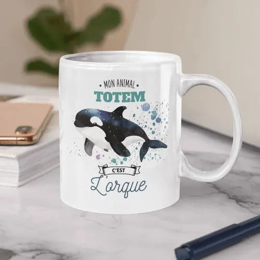 Mug céramique - Mon animal totem c’est l’orque - Mugs