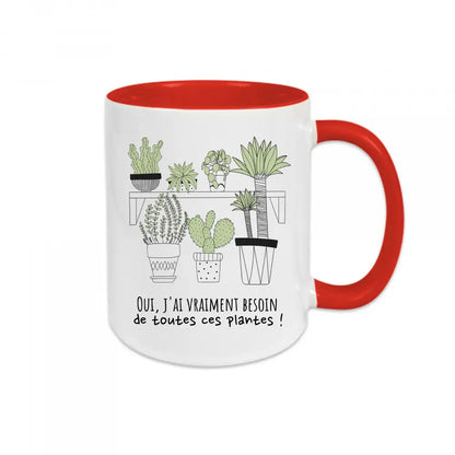Mug céramique Oui j'ai vraiment besoin de toutes ces plantes