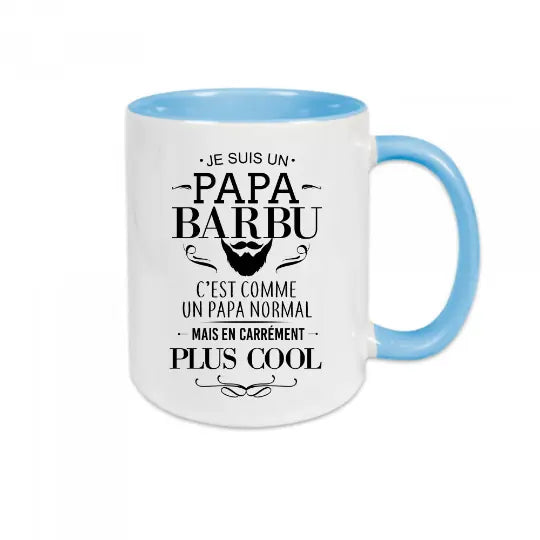 Mug céramique - Papa barbu - Bleu - Mugs
