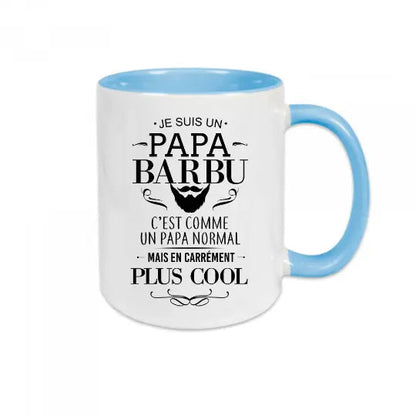 Mug céramique - Papa barbu - Bleu - Mugs