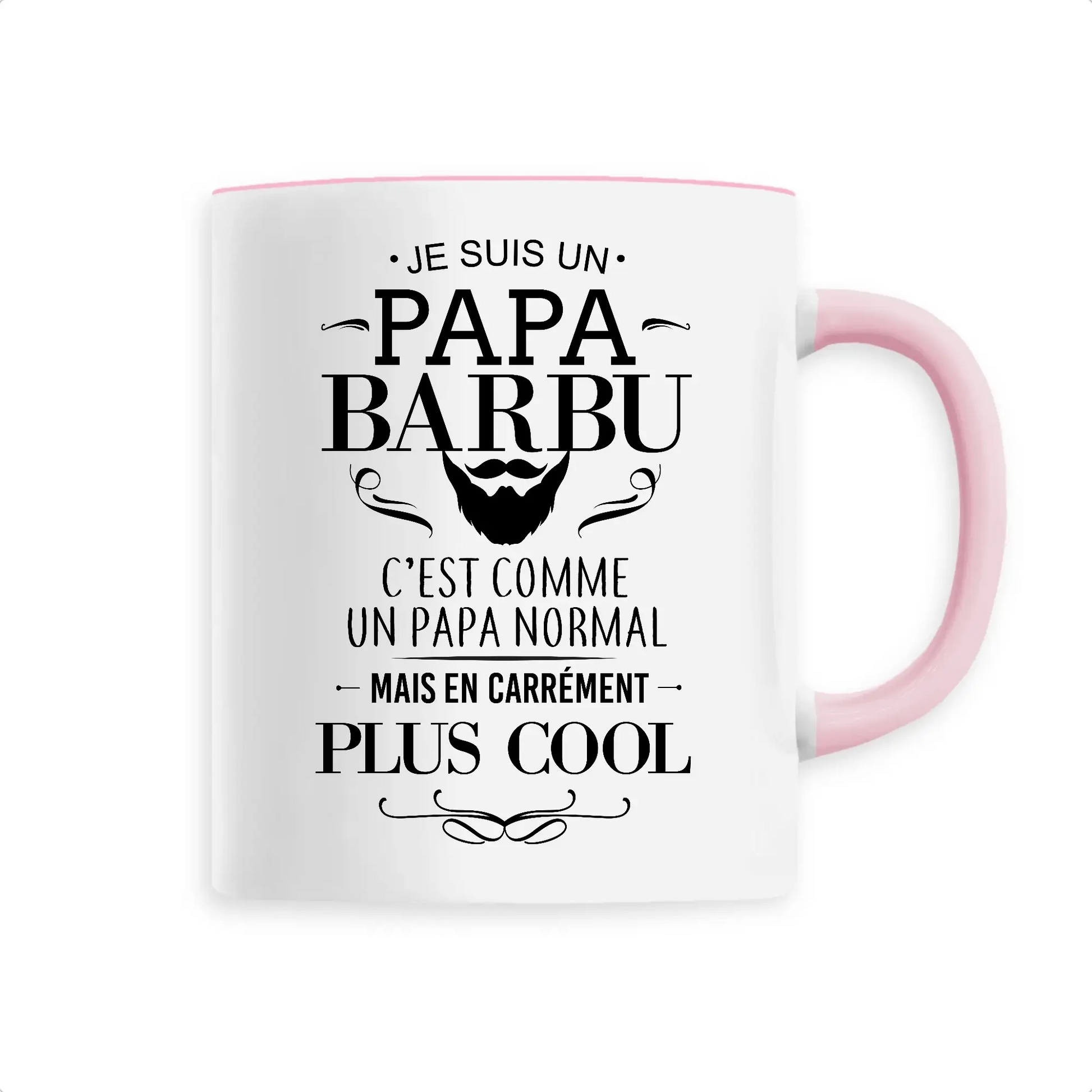 Mug céramique - Papa barbu - Rose - Mugs