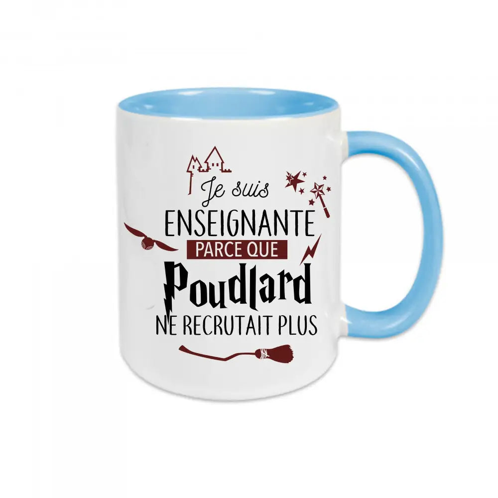 Mug céramique Poudlard ne recrutait plus personnalisable