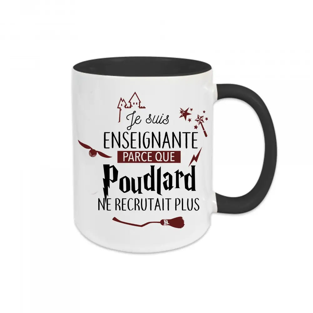 Mug céramique Poudlard ne recrutait plus personnalisable