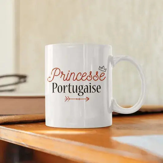Mug céramique - Princesse portugaise - Blanc - Mugs