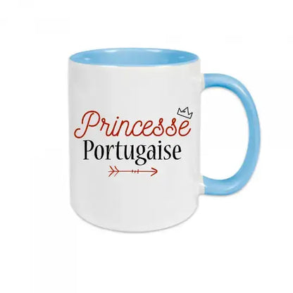 Mug céramique - Princesse portugaise - Bleu - Mugs