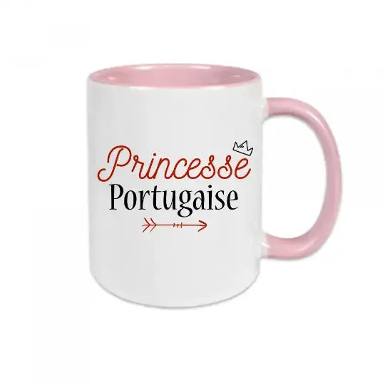 Mug céramique - Princesse portugaise - Rose - Mugs