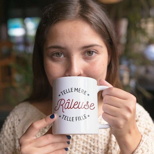 Mug céramique - Râleuse: Telle mère/ fille - Blanc - Mugs
