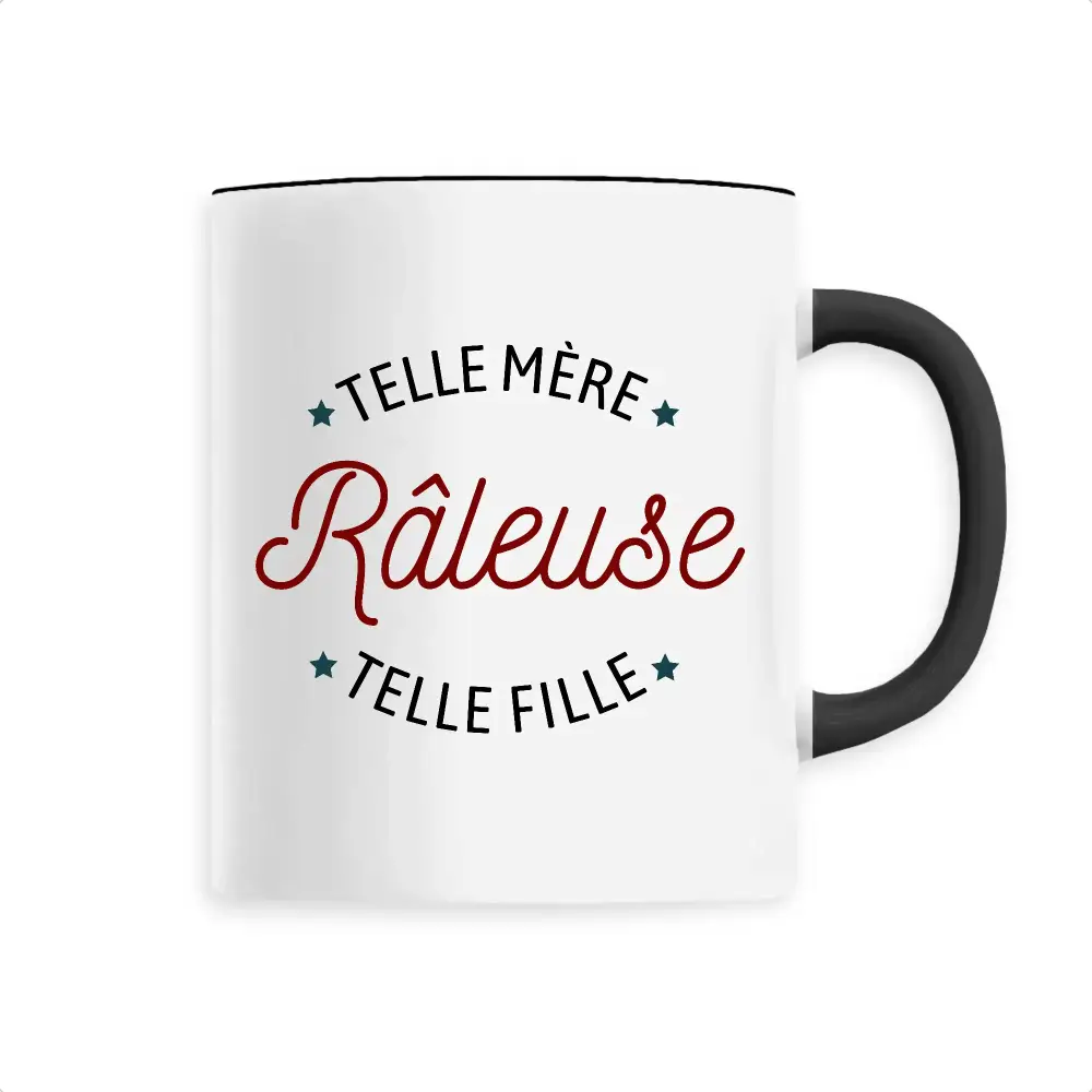 Mug céramique - Râleuse: Telle mère/ fille - Noir - Mugs