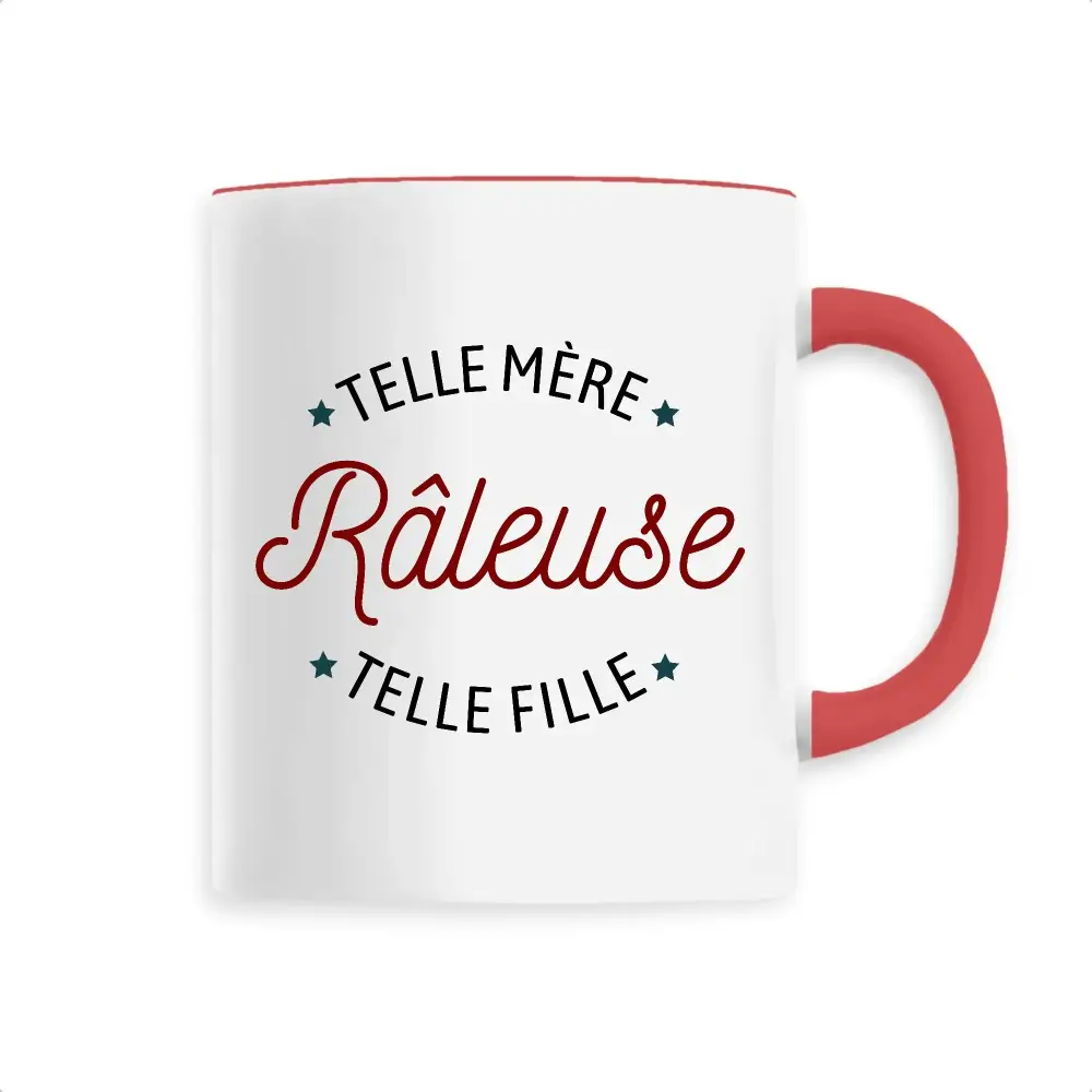 Mug céramique - Râleuse: Telle mère/ fille - Rouge - Mugs