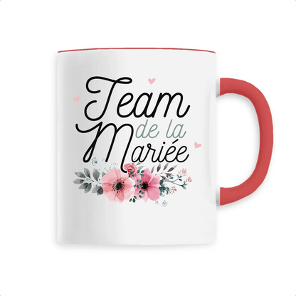 Mug céramique - Team de la mariée - Rouge - Mugs