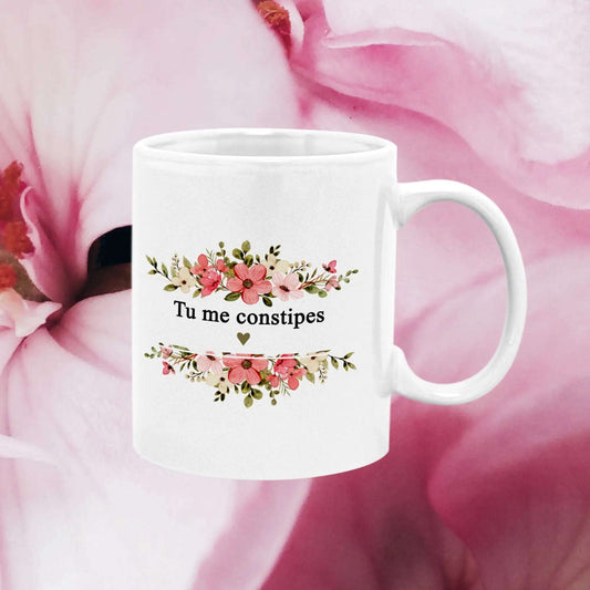 Mug céramique Tu me constipes Encre et Créations
