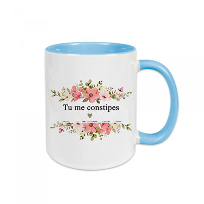 Mug céramique Tu me constipes Encre et Créations