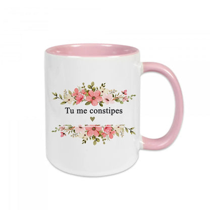 Mug céramique Tu me constipes Encre et Créations