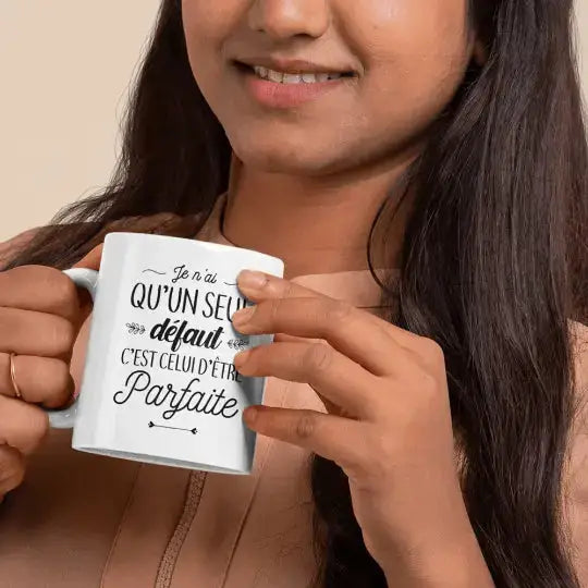 Mug céramique - Un seul défaut parfaite - Blanc - Mugs