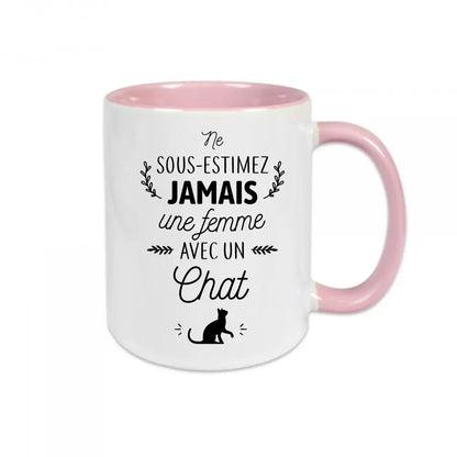 Mug céramique Une femme avec un cheval personnalisable