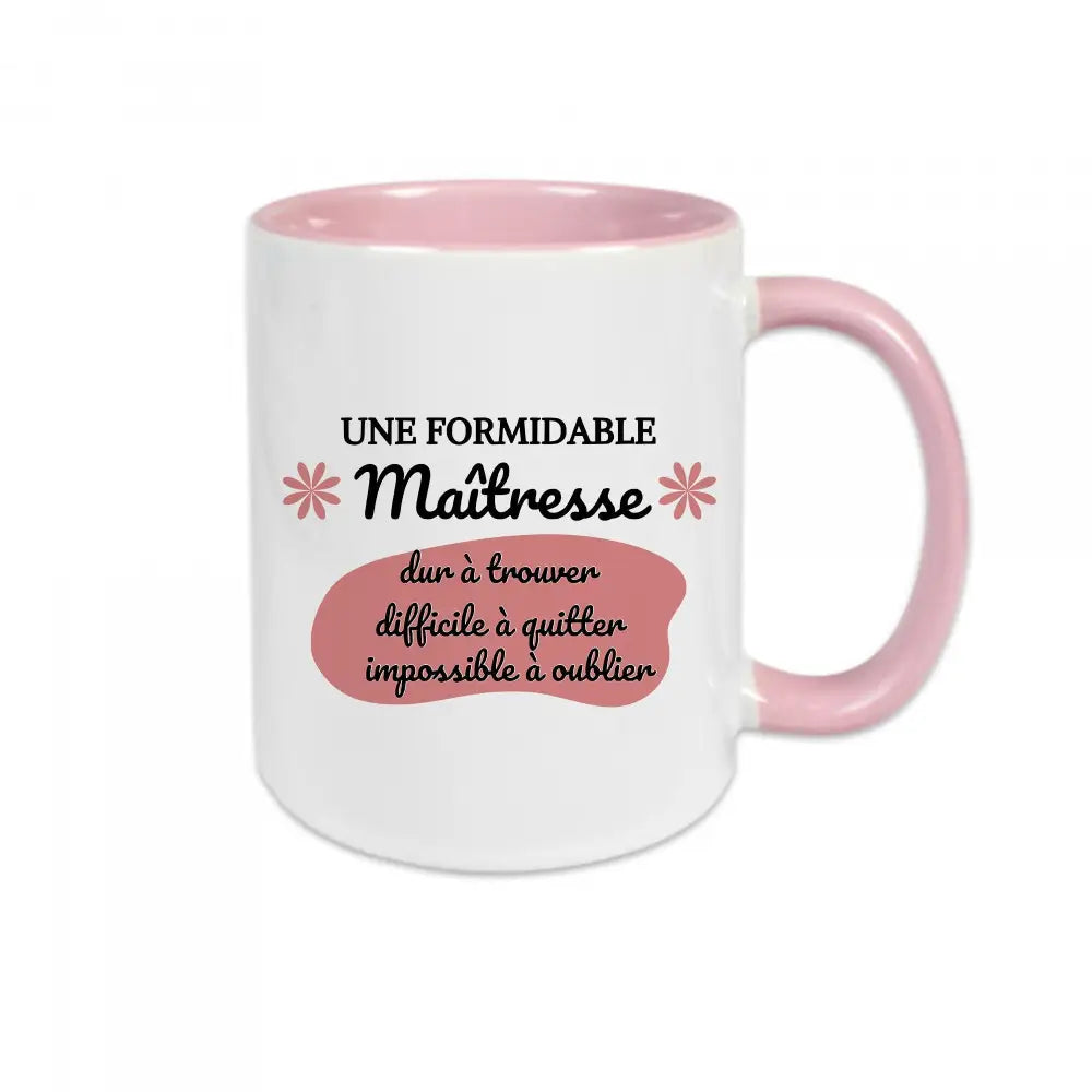 Mug céramique - Une formidable maîtresse, dur à trouver, difficile à quitter - #shop_name - Mugs