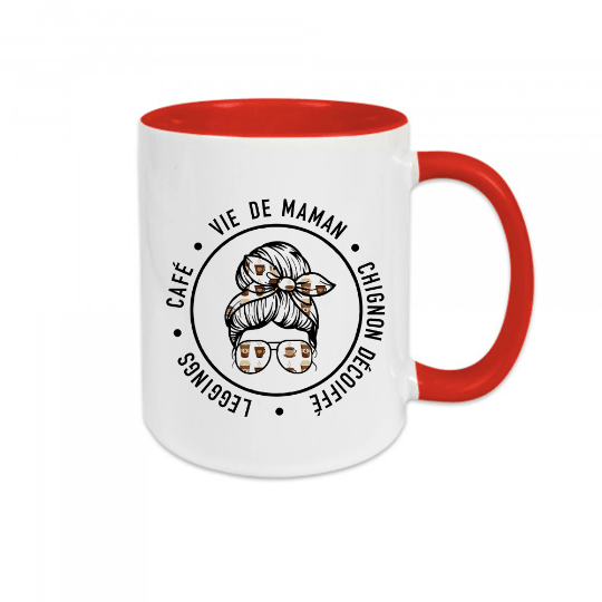 Mug céramique - Vie de maman - #shop_name - Mugs