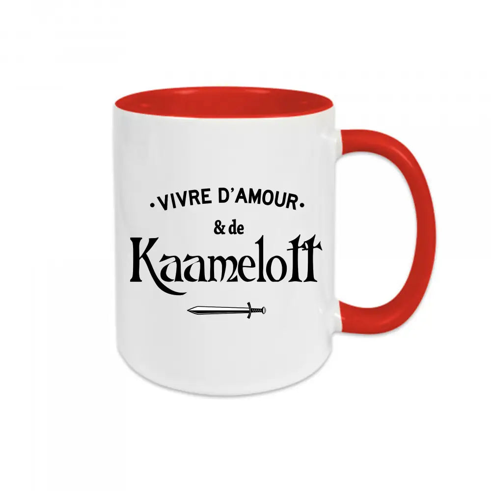 Mug céramique Vivre d'amour & de Kaamelott