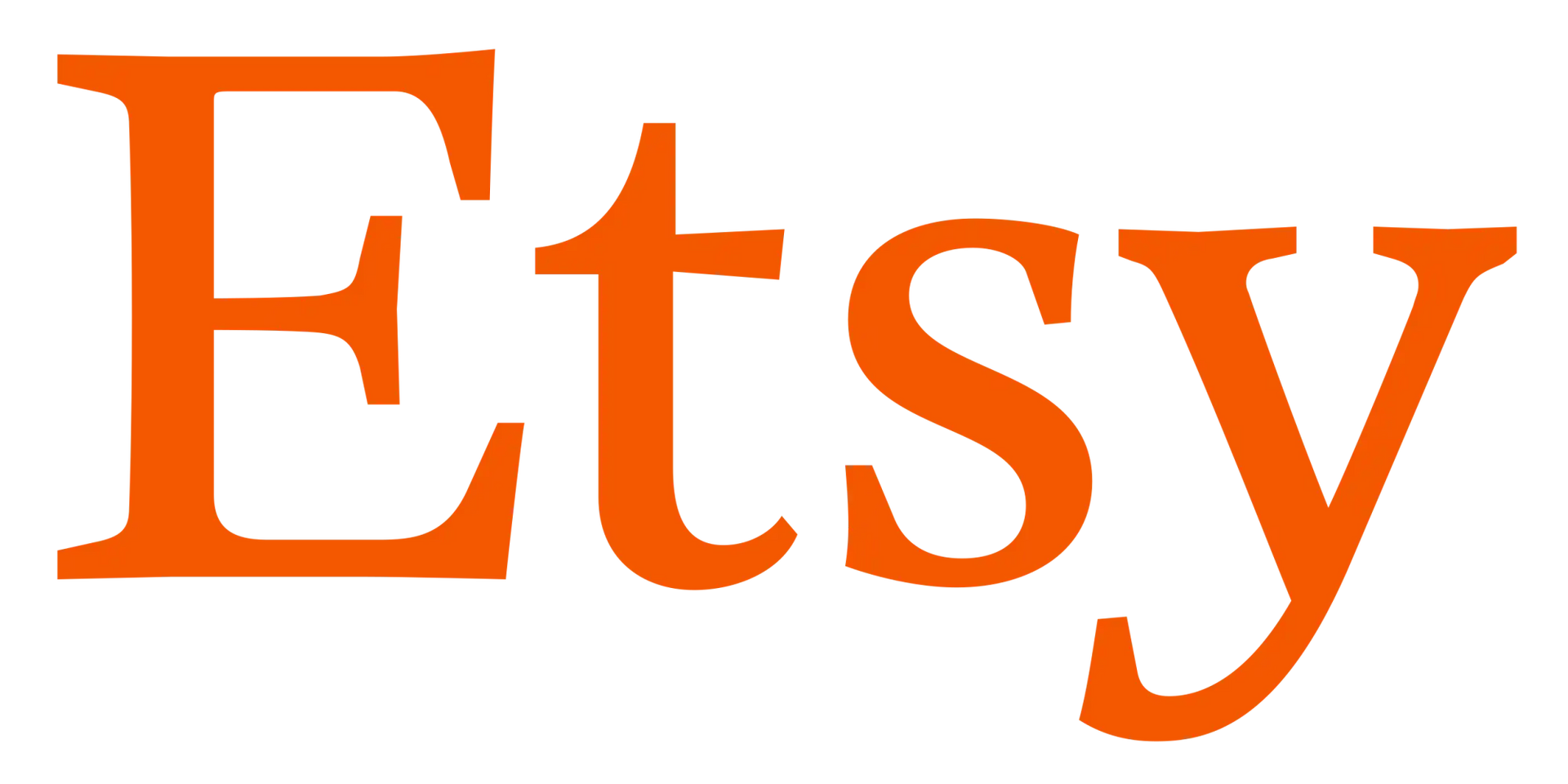 Logo Orange ’Etsy’ avec un contour gris.