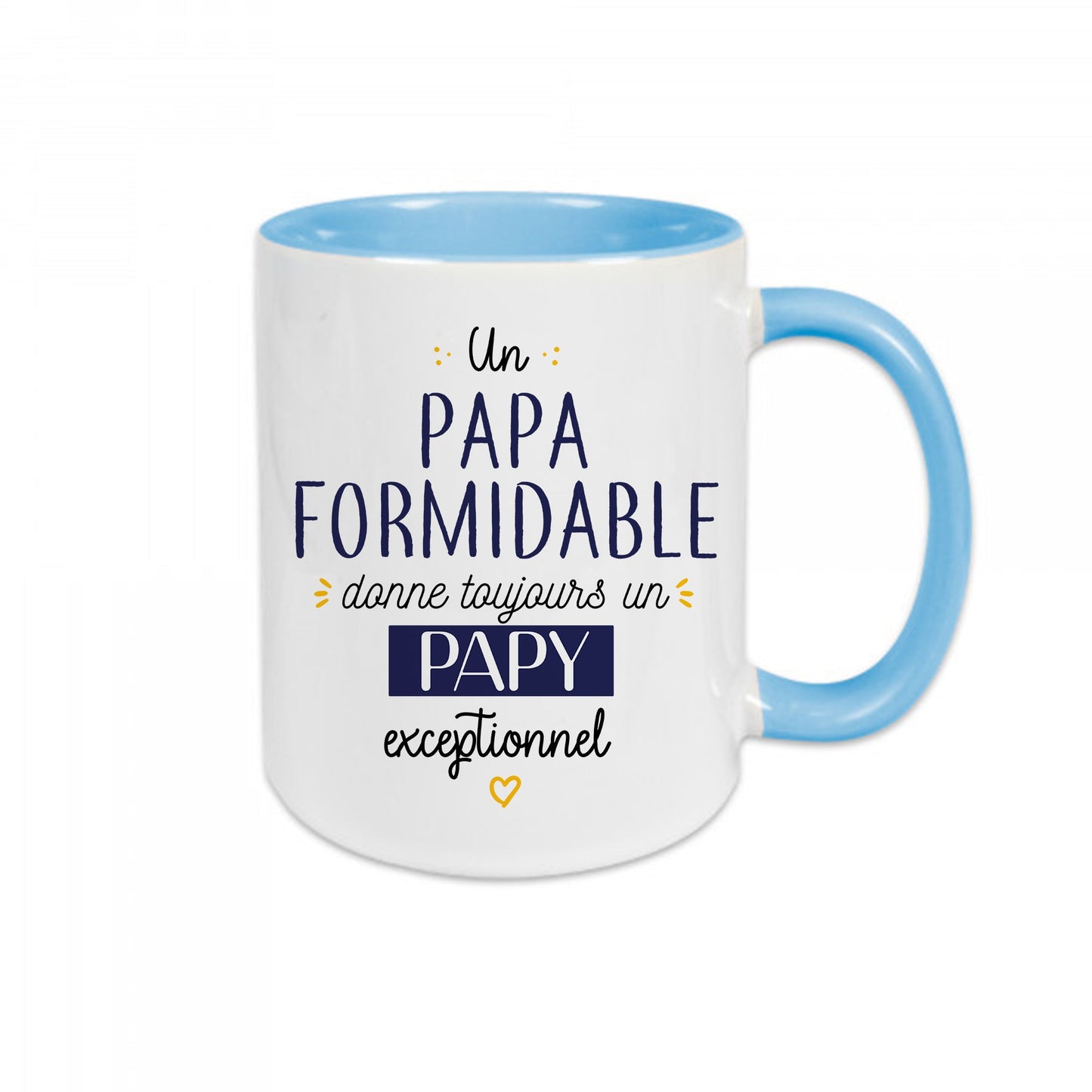 Mug céramique Un papa formidable donne toujours un papy exceptionnel Encre et Créations