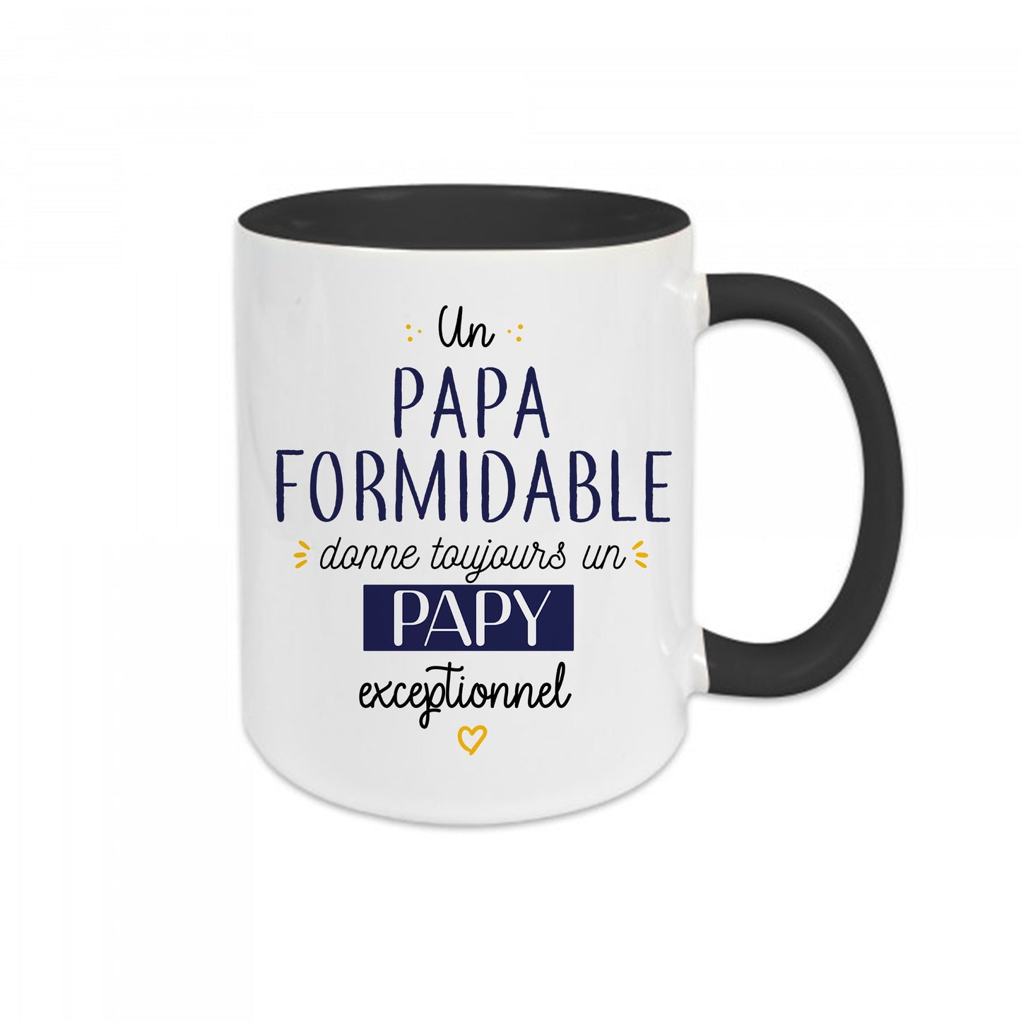 Mug céramique Un papa formidable donne toujours un papy exceptionnel Encre et Créations