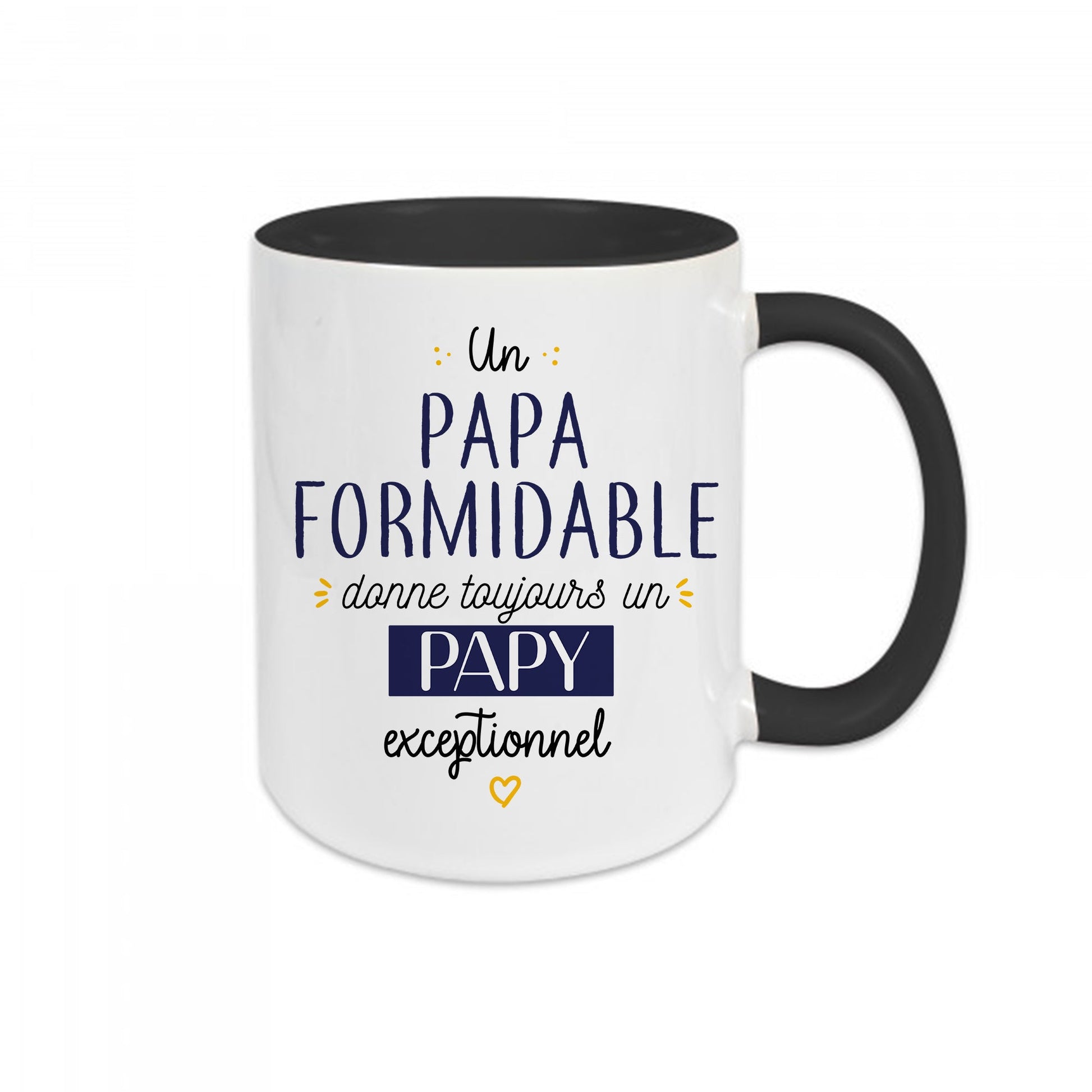Mug céramique Un papa formidable donne toujours un papy exceptionnel Encre et Créations