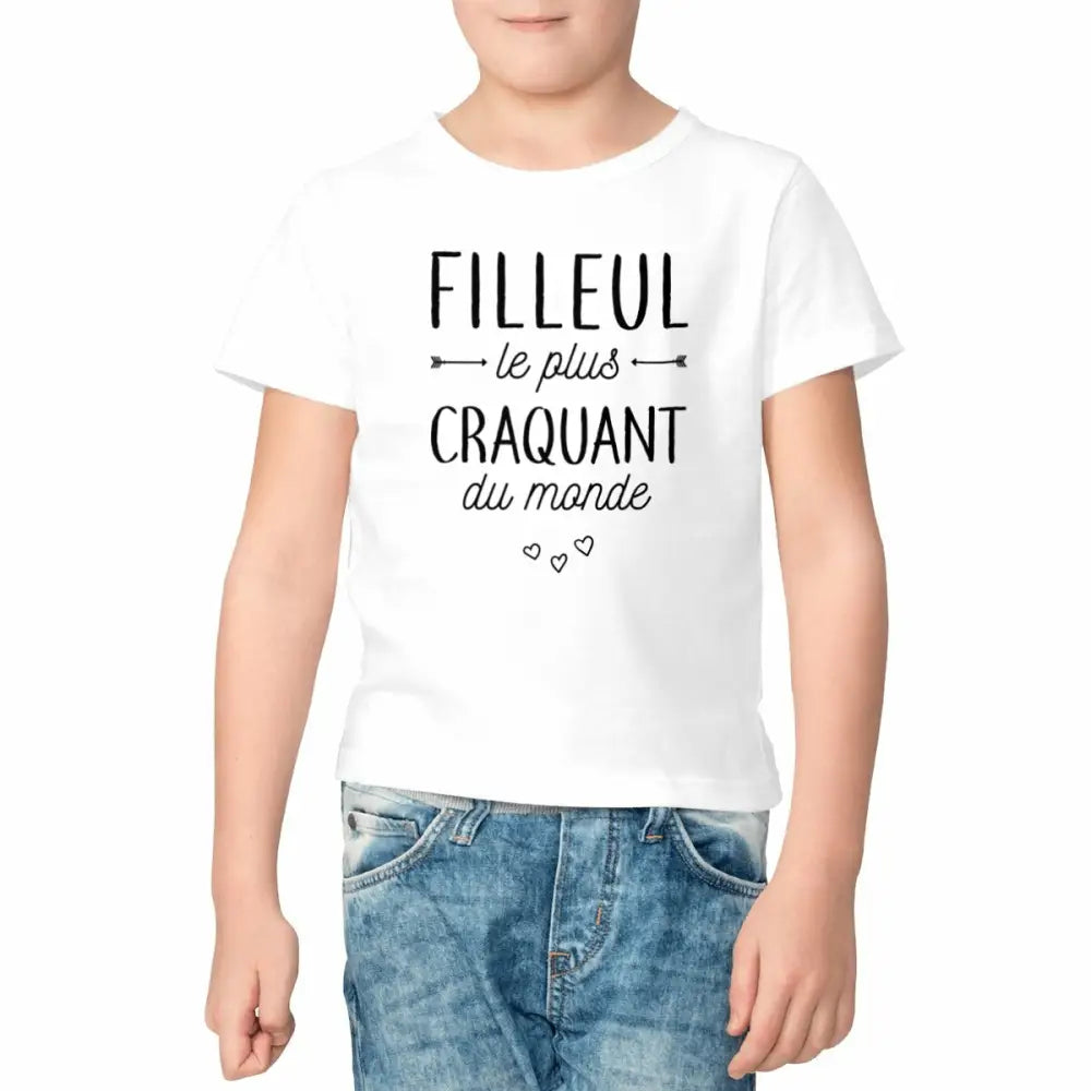 T-shirt enfant Filleul le plus craquant