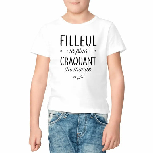 T-shirt enfant Filleul le plus craquant