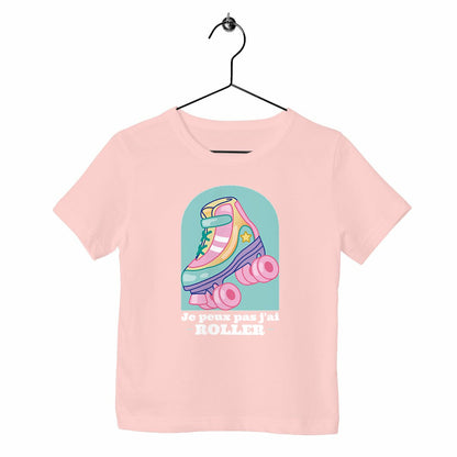 T-shirt enfant Je peux pas j'ai roller