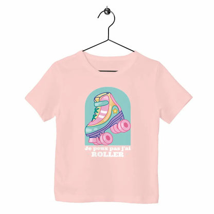 T-shirt enfant Je peux pas j'ai roller
