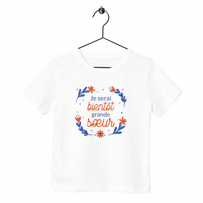 T-shirt enfant Je serai bientôt grande soeur