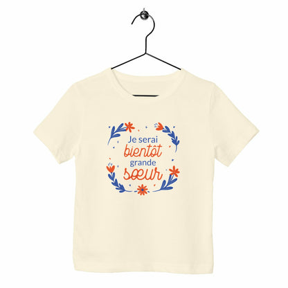 T-shirt enfant Je serai bientôt grande soeur