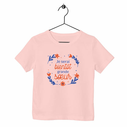 T-shirt enfant Je serai bientôt grande soeur